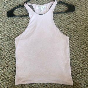 Cropped light purple tank top